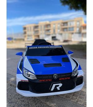 coche VolksWagen Polo Style World Rally Car 12V , 4x4, full option, azul, IND17-ZKK08-AZUL